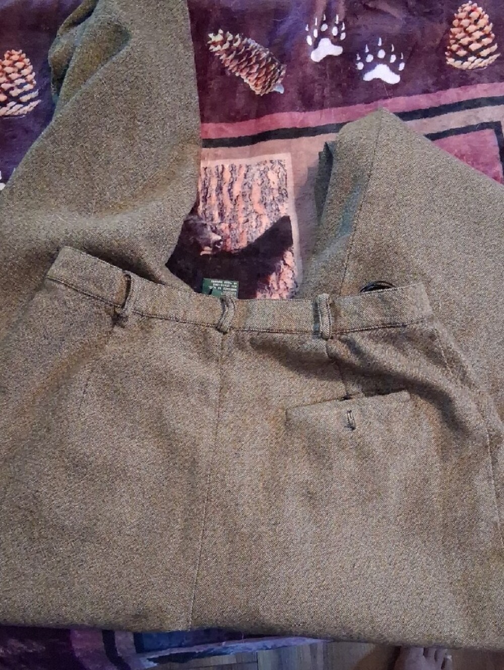 Ralph Lauren Olive Pleated Dress Pants - Picture 6 of 6